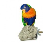 Естествен лавов камък за папагали, Ø 8 см. - Back Zoo Nature Java Lava Stone